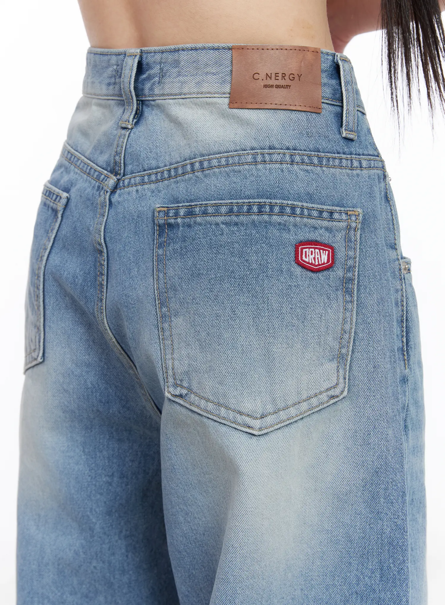Yoon Washed Baggy Jeans CF518 - Image 9