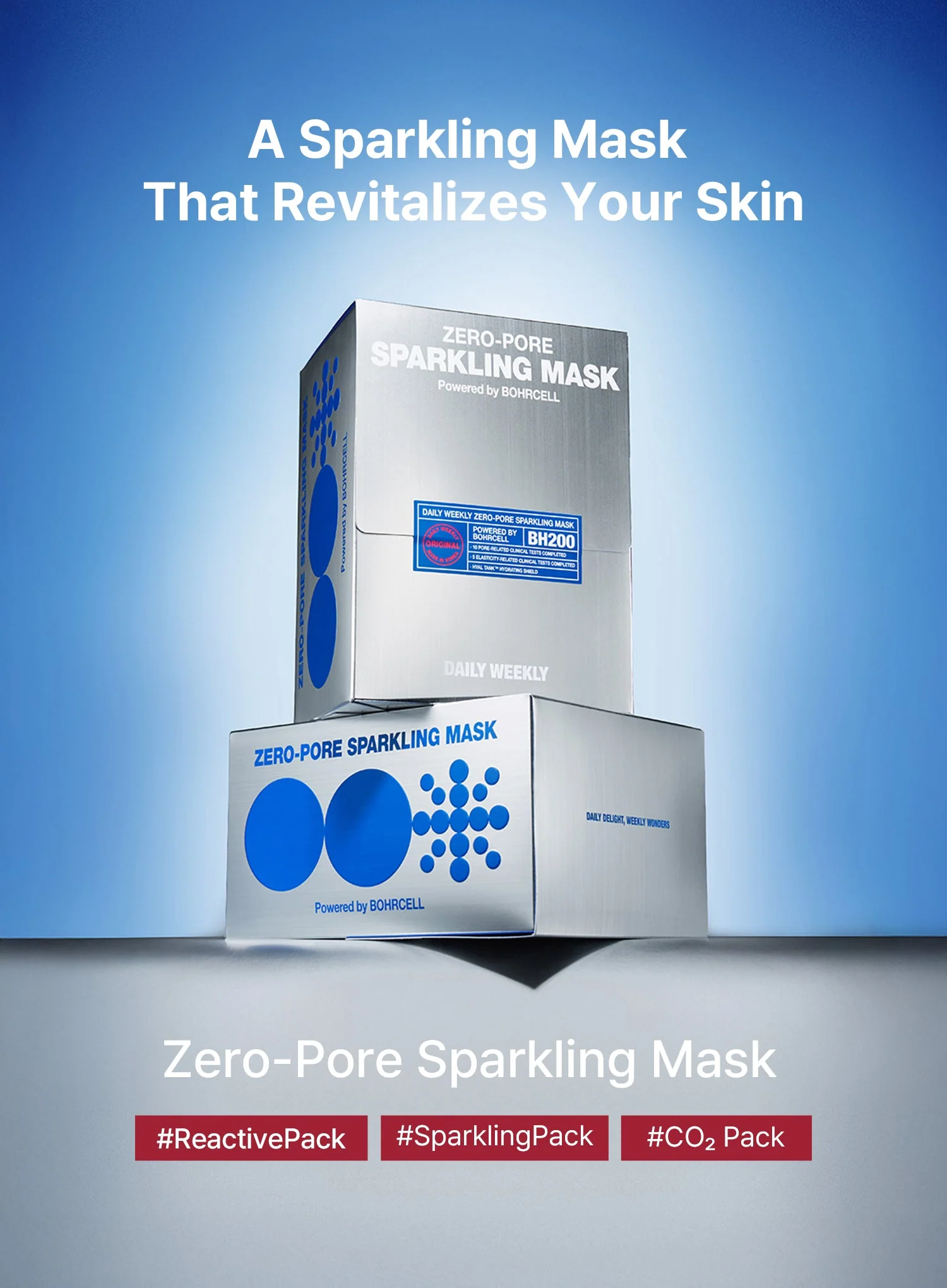 Zero-Pore Sparkling Mask BH100 1 Set (20ml, 5g) - Image 5