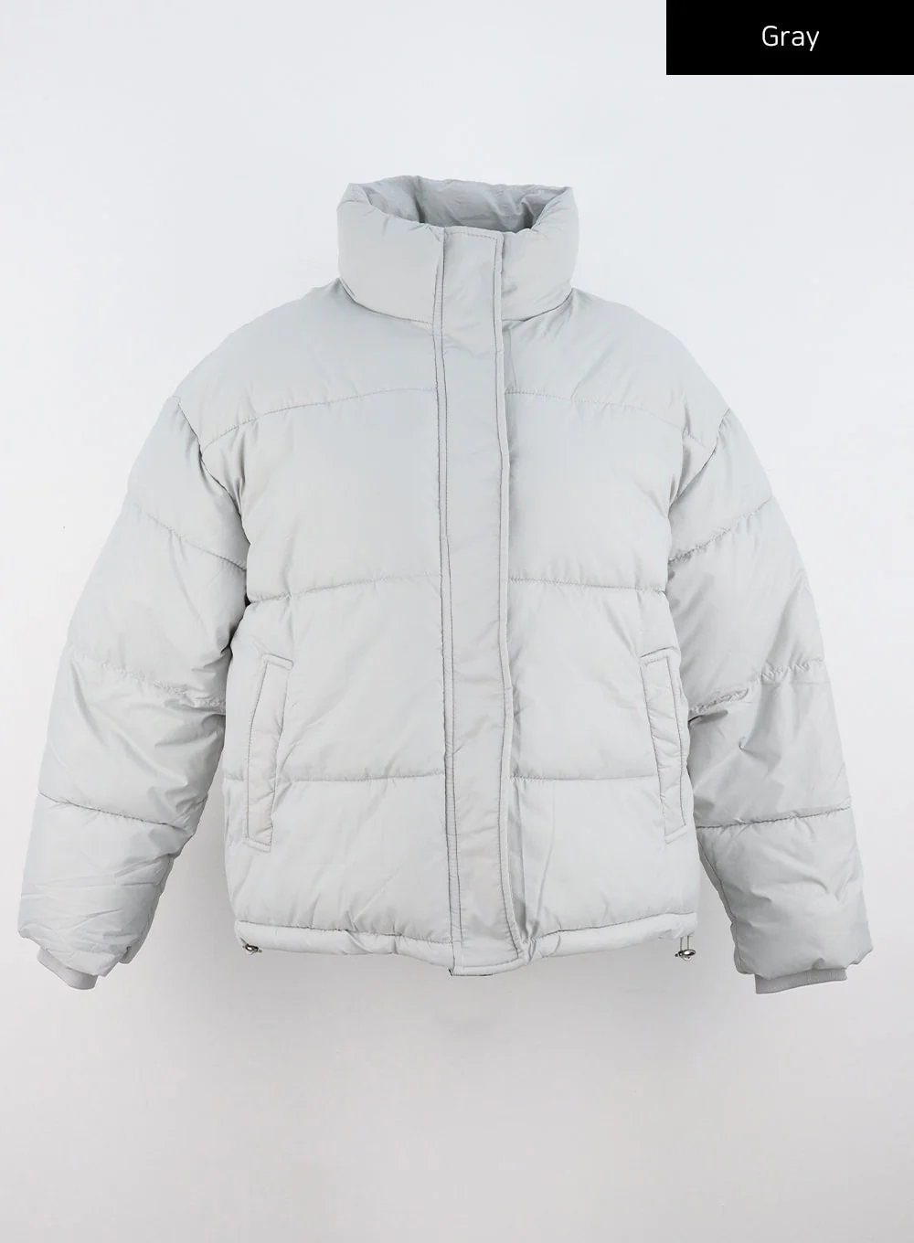 Zip-Up Stand Collar Puffer Jacket CO319 - Image 21
