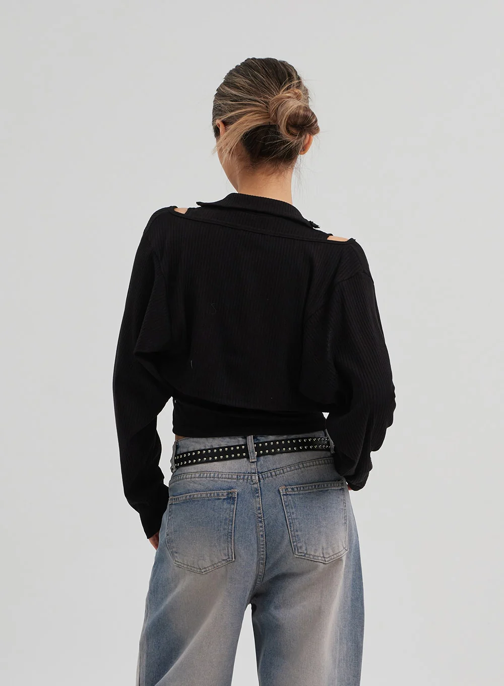 Zipper Sleeveless top Bolero Set CF310 - Image 6