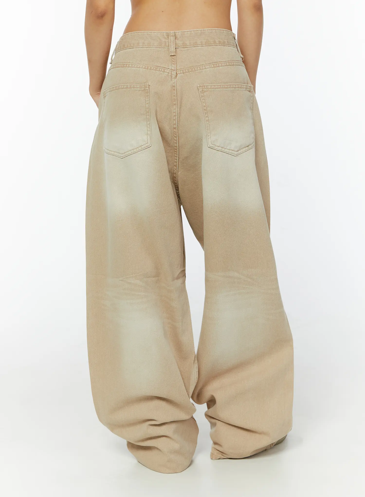 Zyra Brushwashed Wide Leg Jeans CY521 - Image 6