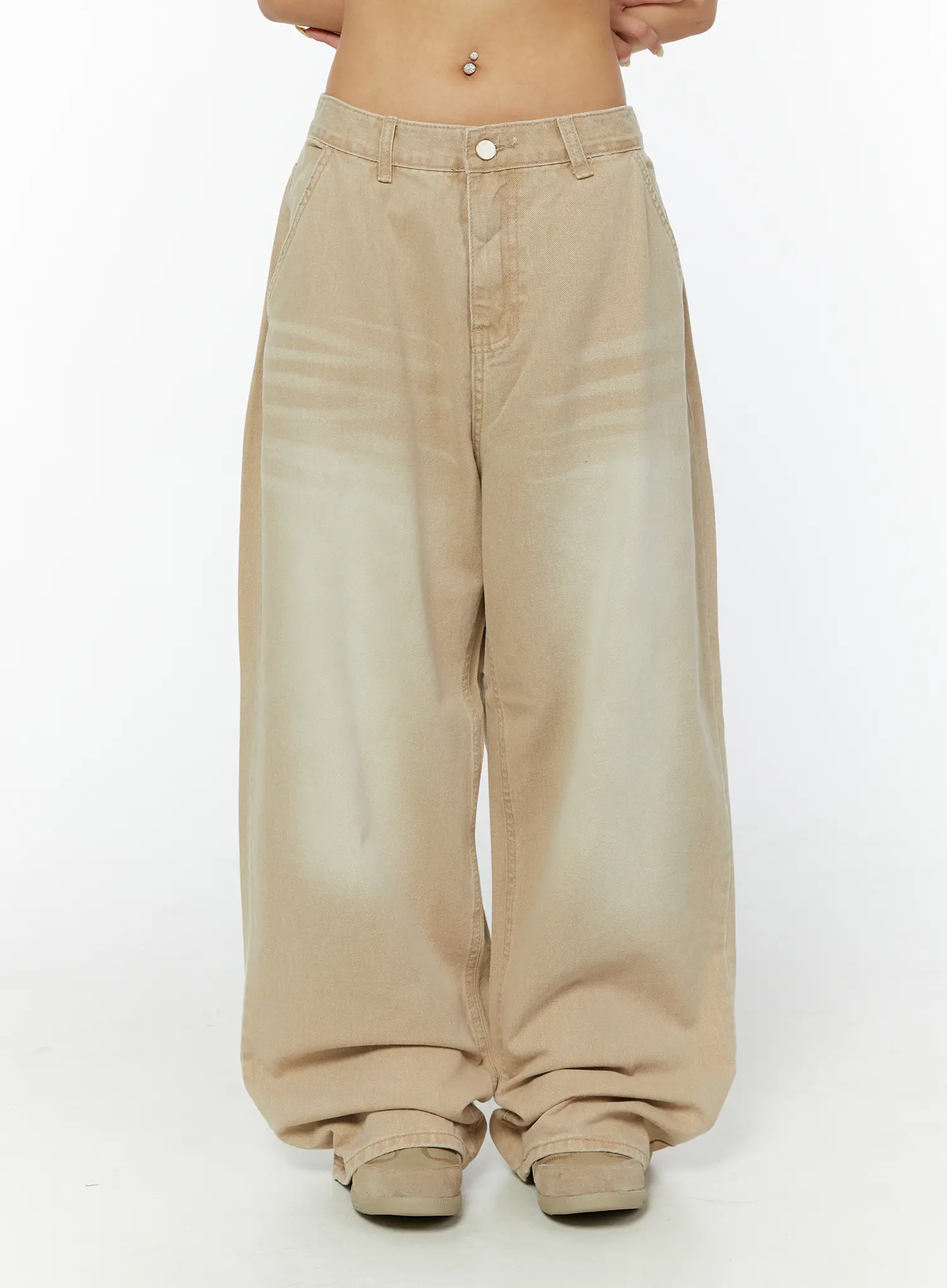 Zyra Brushwashed Wide Leg Jeans CY521 - Image 8